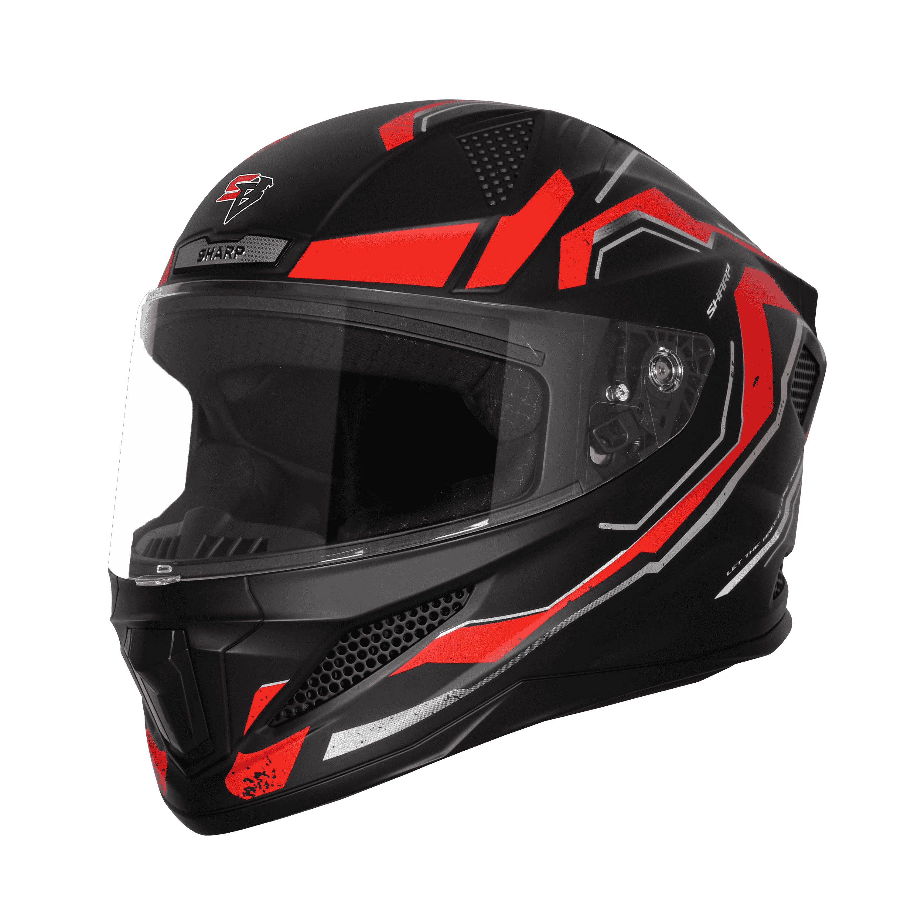 SBH-25 SV SHARP SPIRIT GLOSSY BLACK WITH RED